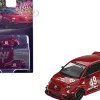ABARTH 595 #49 "LB-Works x Abas Works" Red Limited Edition 1/64 Diecast Model Car by Mini GT