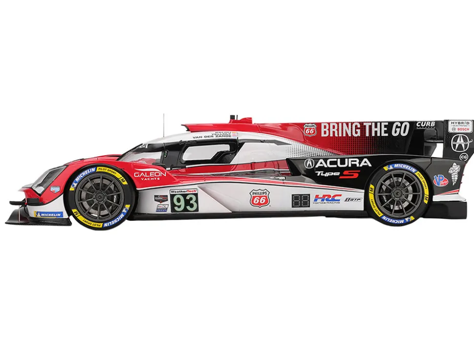 Acura ARX-06 #93 Alex Palou - Renger van der Zande - Nick Yelloly "Acura Meyer Shank Racing" 3rd Place GTP IMSA "12 Hours of Sebring" (2025) 1/18 Model Car by Top Speed