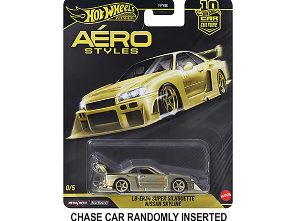 Aero Styles 5 piece Set "Car Culture 10th Anniversary" 2026 Series U Diecast Model Cars by Hot Wheels