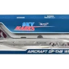 Airbus A380 Commercial Aircraft "Qatar Airways" (A7-APA) Gray with Tail Graphics (Snap-Fit) 1/200 Plastic Model by Skymarks