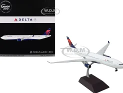 Airbus A330-300 Commercial Aircraft "Delta Air Lines" (N829NW) White with Blue and Red Tail "Gemini 200" Series 1/200 Diecast Model Airplane by GeminiJets