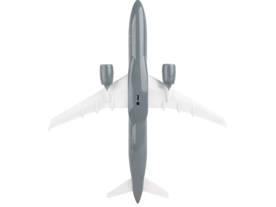 Airbus A220-300 Commercial Aircraft "Trans-Canada Air Lines - Air Canada" (C-GNBN) Gray with Red Stripes (Snap-Fit) 1/100 Plastic Model by Skymarks