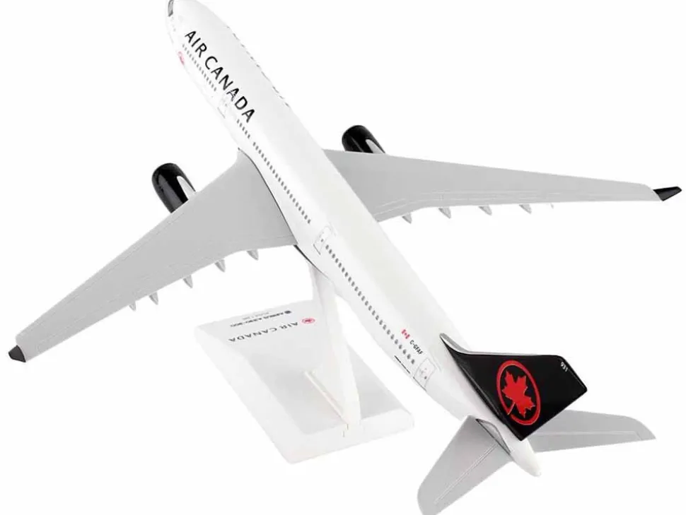 Airbus A330-300 Commercial Aircraft "Air Canada" (C-GFAF) White with Black Tail (Snap-Fit) 1/200 Plastic Model by Skymarks