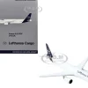 Airbus A321P2F Commercial Aircraft "Lufthansa Cargo" (D-AEUC) White with Blue Tail 1/400 Diecast Model Airplane by GeminiJets