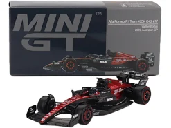 Alfa Romeo C43 #77 Valtteri Bottas "Alfa Romeo F1 Team Kick" Formula One F1 "Australian GP" (2023) Limited Edition 1/64 Diecast Model Car by Mini GT