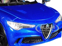 Alfa Romeo Stelvio Quadrifoglio Blue 1/24 Diecast Model Car Bburago 21086