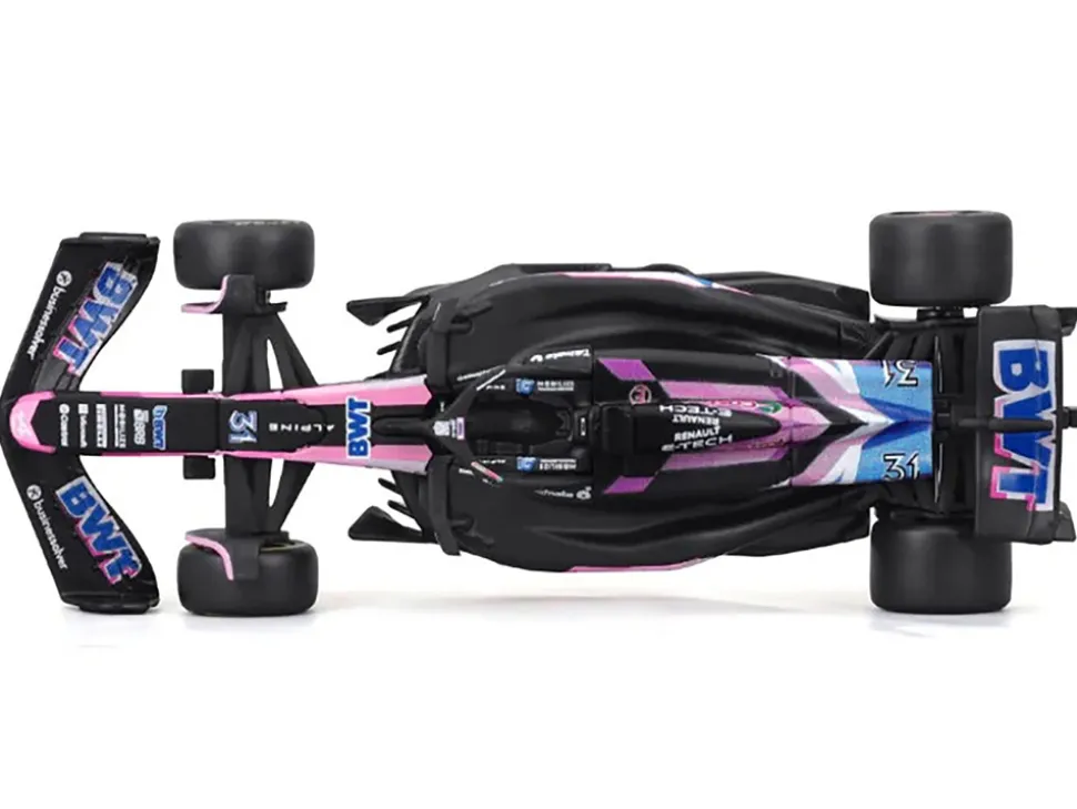 Alpine A524 #31 Esteban Ocon "BWT" "Formula One F1 World Championship" (2024) "Race" Series 1/43 Diecast Model Car by Bburago