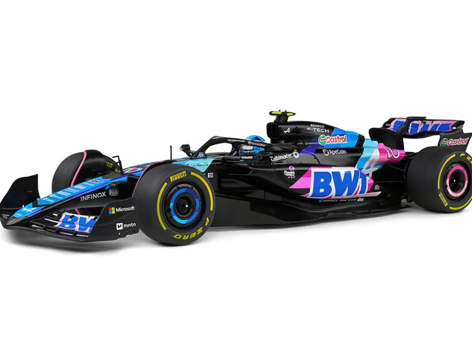 Alpine A524 #10 Pierre Gasly "BWT" Formula One F1 Monaco GP (2024) "Competition" Series 1/18 Diecast Model Car by Solido