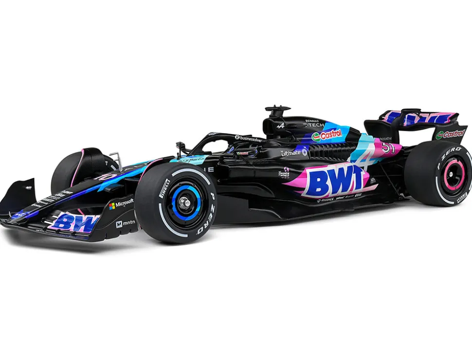 Alpine A524 Presentation Edition "BWT" "Formula One F1 World Championship" (2024) "Competition" Series 1/18 Diecast Model Car by Solido