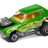 1971 AMC Gremlin Lime Green Metallic with Yellow Flames and Interior "Zingers!" Series 1/64 Diecast Model Car by Johnny Lightning