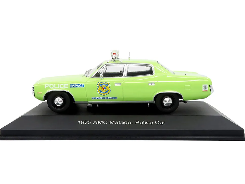 1972 AMC Matador Police Car "Cleveland Police Department" Light Green 1/43 Diecast Model by Iconic Replicas