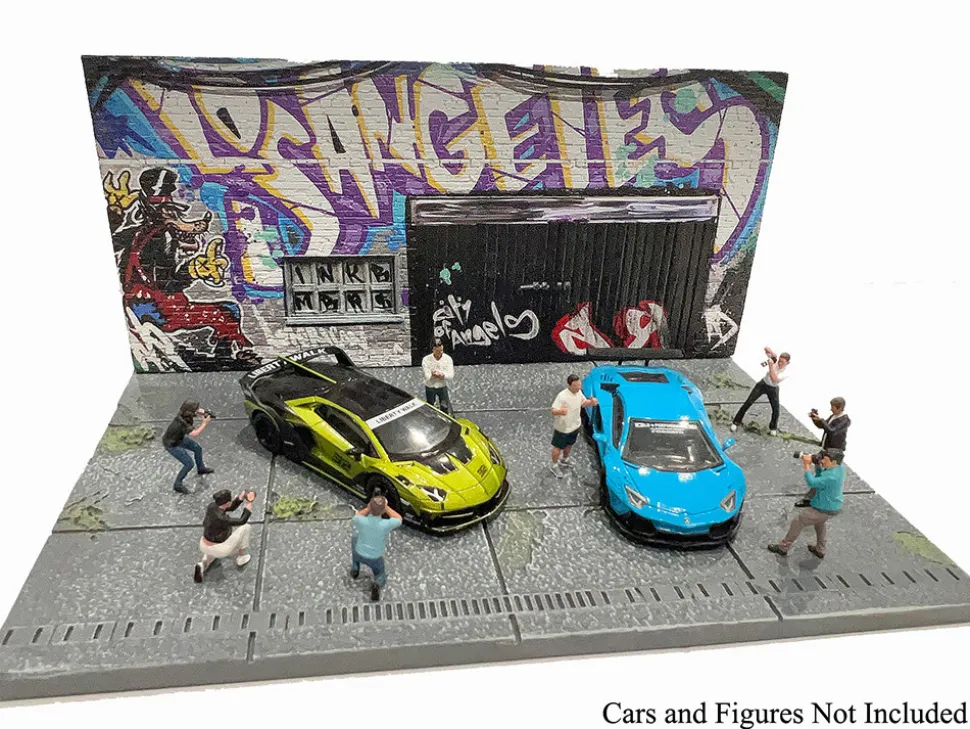 American Diorama X INK BMBRS - LA Graffiti Street Art Diorama for 1/64 Scale Models by American Diorama