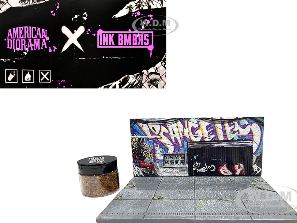 American Diorama X INK BMBRS - LA Graffiti Street Art Diorama for 1/64 Scale Models by American Diorama