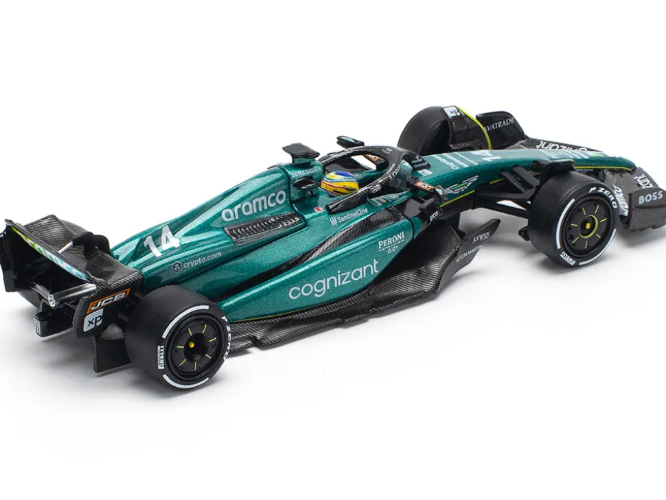 Aston Martin AMR23 #14 Fernando Alonso "Formula One F1 World Championship" (2023) 1/64 Diecast Model Car by Pop Race