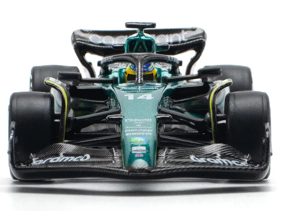 Aston Martin AMR23 #14 Fernando Alonso "Formula One F1 World Championship" (2023) 1/64 Diecast Model Car by Pop Race