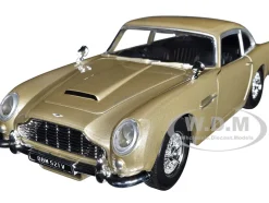 Aston Martin DB5 RHD Right Hand Drive Gold Metallic Timeless Legends Series 1/24 Diecast Model Car Motormax 79375gld