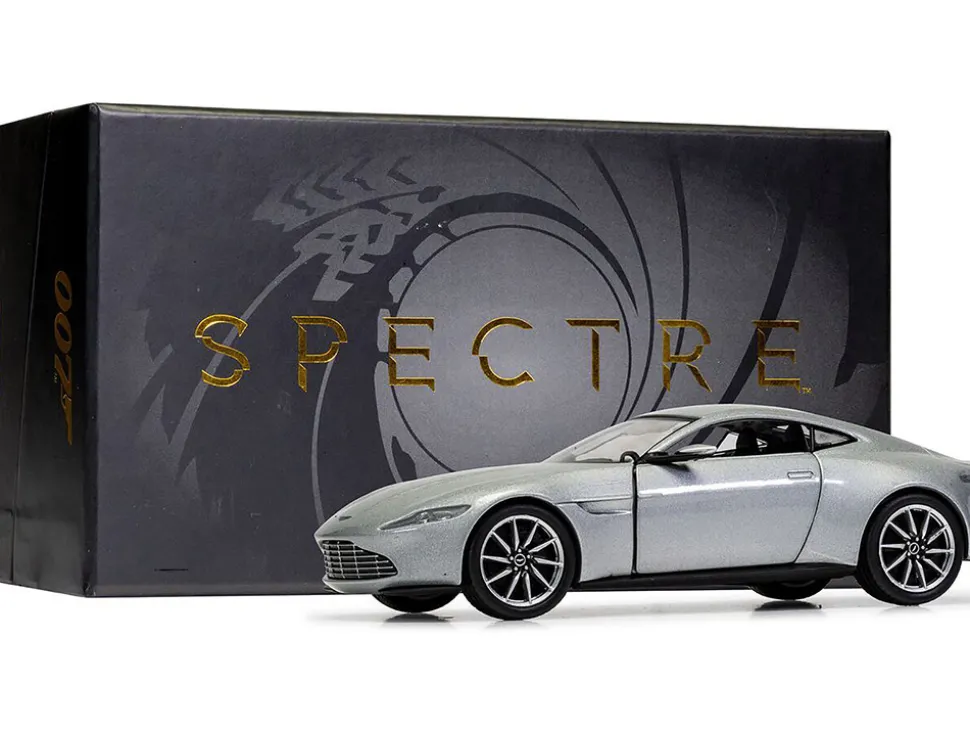 Aston Martin DB10 RHD (Right Hand Drive) Silver Metallic James Bond 007 "Spectre" (2015) Movie Diecast Model Car by Corgi