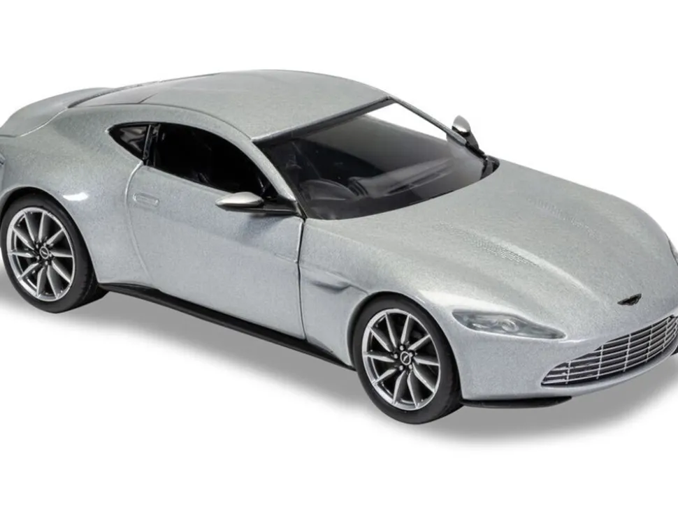 Aston Martin DB10 RHD (Right Hand Drive) Silver Metallic James Bond 007 "Spectre" (2015) Movie Diecast Model Car by Corgi