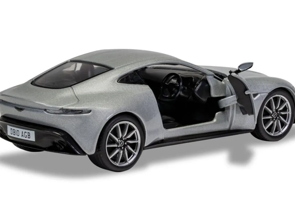 Aston Martin DB10 RHD (Right Hand Drive) Silver Metallic James Bond 007 "Spectre" (2015) Movie Diecast Model Car by Corgi