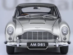 Aston Martin DB5 RHD (Right Hand Drive) Birch Silver 1/18 Model Car by Autoart