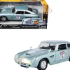 Aston Martin DB5 RHD (Right Hand Drive) #5 Light Blue Metallic "GT Racing" Series 1/24 Diecast Model Car by Motormax