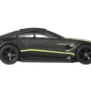 Aston Martin Vantage GTE Dark Gray Metallic with Lime Green Stripes "Euro Speed" Series Diecast Model Car by Hot Wheels