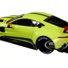 2018 Aston Martin Vantage GTE Le Mans PRO Presentation Car Lemon Green Metallic Carbon Red Accents Aston Martin Racing 1/18 Model Car Autoart 81807