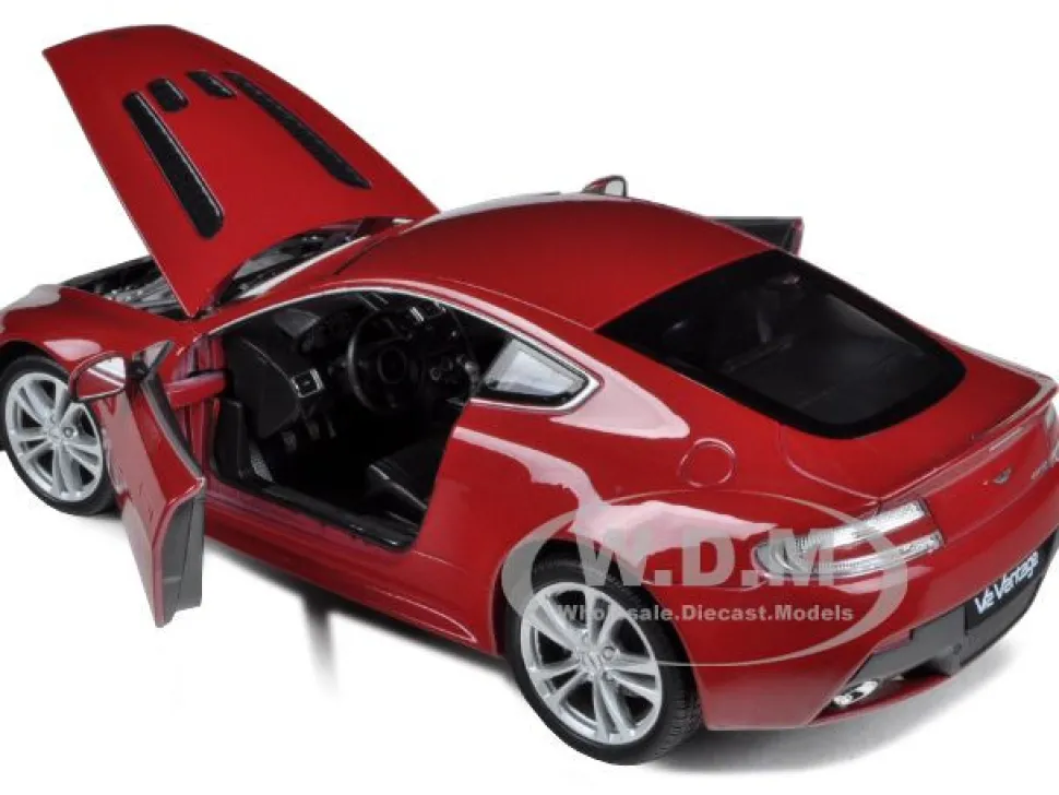 2010 Aston Martin V12 Vantage Red 1/24 Diecast Model Car Welly 24017