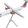 ATR 72-600 Commercial Aircraft "Loganair - Isle of Man's Airline" (G-LMTF) White with Green and Red Plaid Tail "Gemini 200" Series 1/200 Diecast Model Airplane by GeminiJets