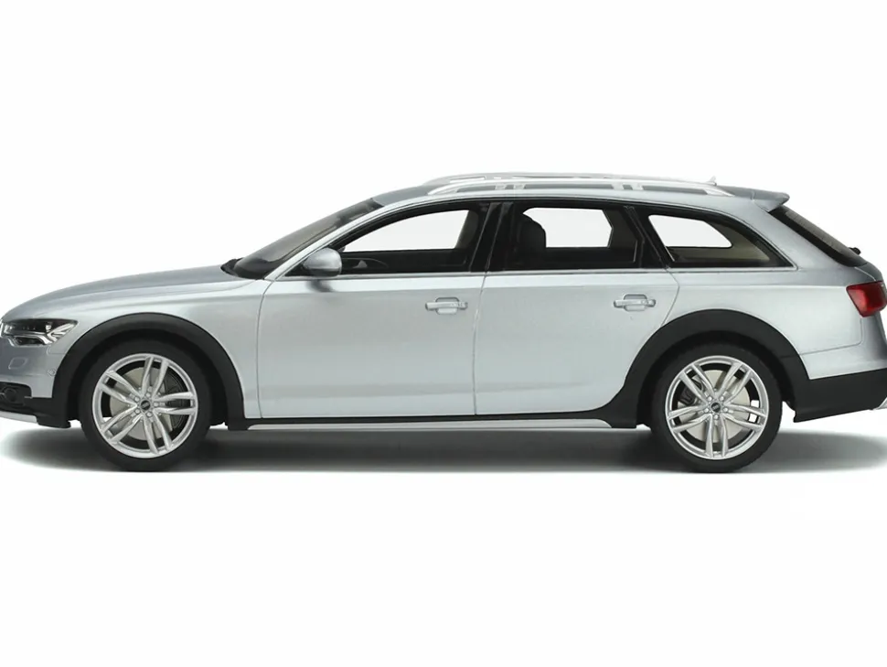 2019 Audi A6 C7 Allroad Floret Silver Metallic 1/18 Model Car GT Spirit GT354