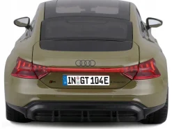 2022 Audi RS e tron GT Dark Green with Sunroof 1/18 Diecast Model Car Bburago 11050grn