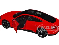 2022 Audi RS e Tron GT Red with Black Top and Sunroof Special Edition Series 1/25 Diecast Model Car Maisto 32907RD
