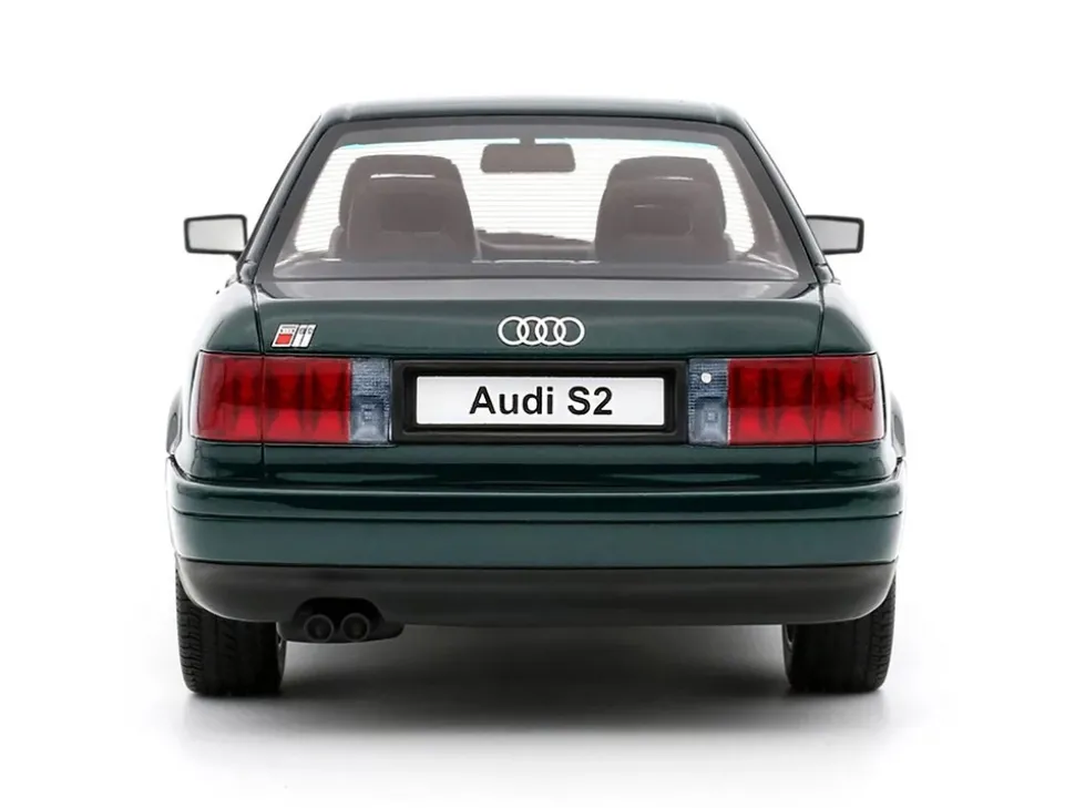 1993 Audi S2 Sedan Emerald Green Metallic Limited Edition to 2000 pieces Worldwide 1/18 Model Car by Otto Mobile