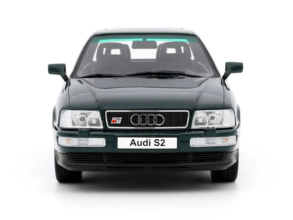 1993 Audi S2 Sedan Emerald Green Metallic Limited Edition to 2000 pieces Worldwide 1/18 Model Car by Otto Mobile
