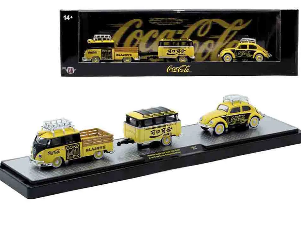 Auto Haulers "Coca-Cola" Set of 3 pieces Release 43 Limited Edition to 6200 pieces Worldwide 1/64 Diecast Models by M2 Machines
