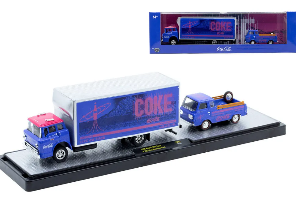 Auto Haulers "Coca-Cola" Set of 3 pieces Release 42 Limited Edition to 8200 pieces Worldwide 1/64 Diecast Models by M2 Machines