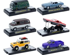 Auto Meets Set of 6 Cars IN DISPLAY CASES Release 96 Limited Edition 1/64 Diecast Model Cars by M2 Machines