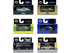 Auto Meets Set of 6 Cars IN DISPLAY CASES Release 95 Limited Edition 1/64 Diecast Model Cars by M2 Machines