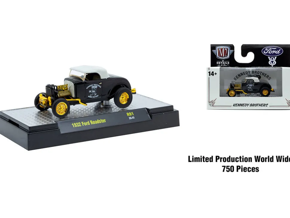 Auto Meets Set of 6 Cars IN DISPLAY CASES Release 91 Limited Edition 1/64 Diecast Model Cars by M2 Machines
