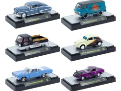 Auto Meets Set of 6 Cars IN DISPLAY CASES Release 92 Limited Edition 1/64 Diecast Model Cars by M2 Machines