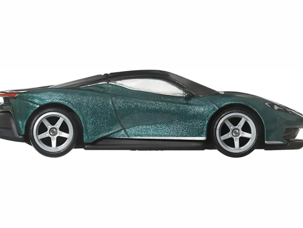 Automobili Pininfarina Battista Green Metallic with Black Top "Euro Speed" Series Diecast Model Car by Hot Wheels