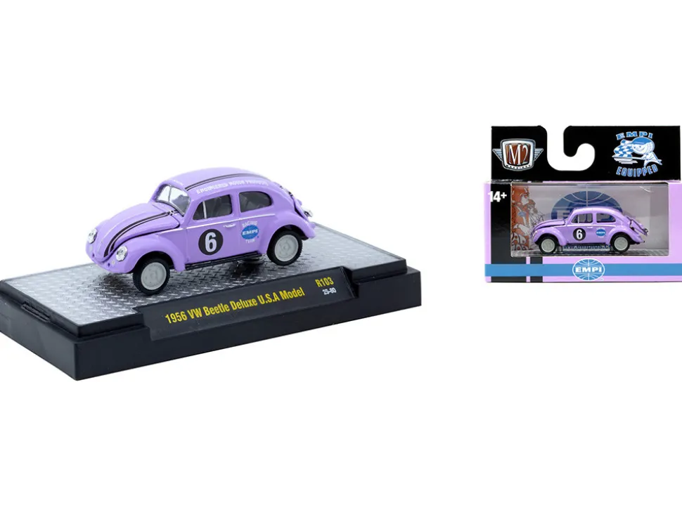 Auto-Thentics 6 piece Set Release 103 IN DISPLAY CASES Limited Edition 1/64 Diecast Model Cars by M2 Machines