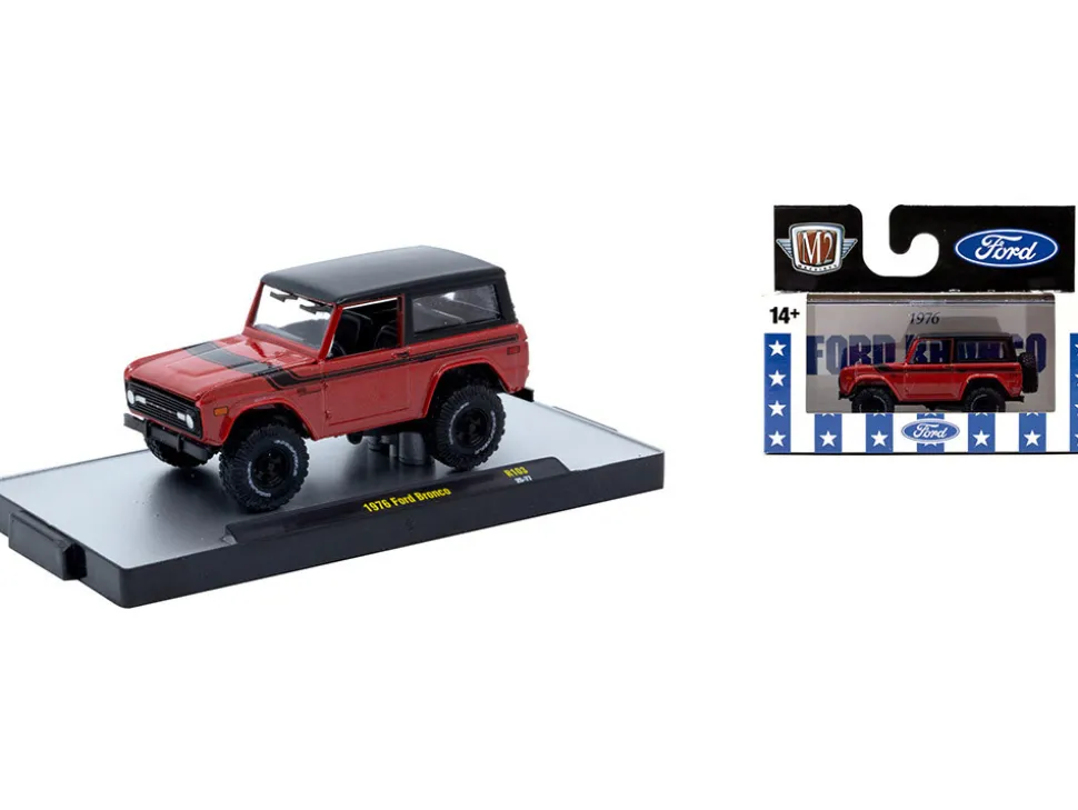 Auto-Thentics 6 piece Set Release 103 IN DISPLAY CASES Limited Edition 1/64 Diecast Model Cars by M2 Machines