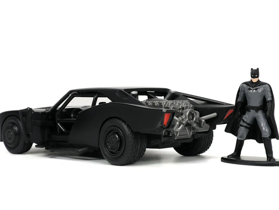 Batmobile Matt Black Batman Diecast Figurine The Batman 2022 Movie DC Comics 1/32 Diecast Model Car Jada 32042