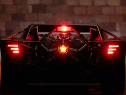 Batmobile Matt Black with Lights Batman Diecast Figurine The Batman 2022 Movie DC Comics 1/18 Diecast Model Car Jada 32504