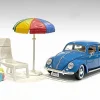 Beach Girls Accessories Beach Chair and Beach Umbrella and Duffle Bag for 1/18 Scale Models American Diorama AD76317