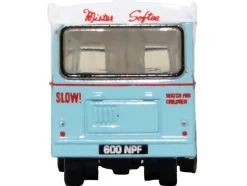 Bedford CA Ice Cream Van "Mister Softee" Light Blue with White Top 1/148 (N) Scale Diecast Model Car by Oxford Diecast