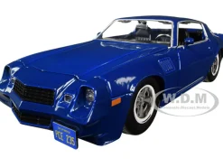 Billy's Chevrolet Camaro Z28 Dark Blue Collectible Coin Stranger Things 2016 TV Series 1/24 Diecast Model Car Jada 31110