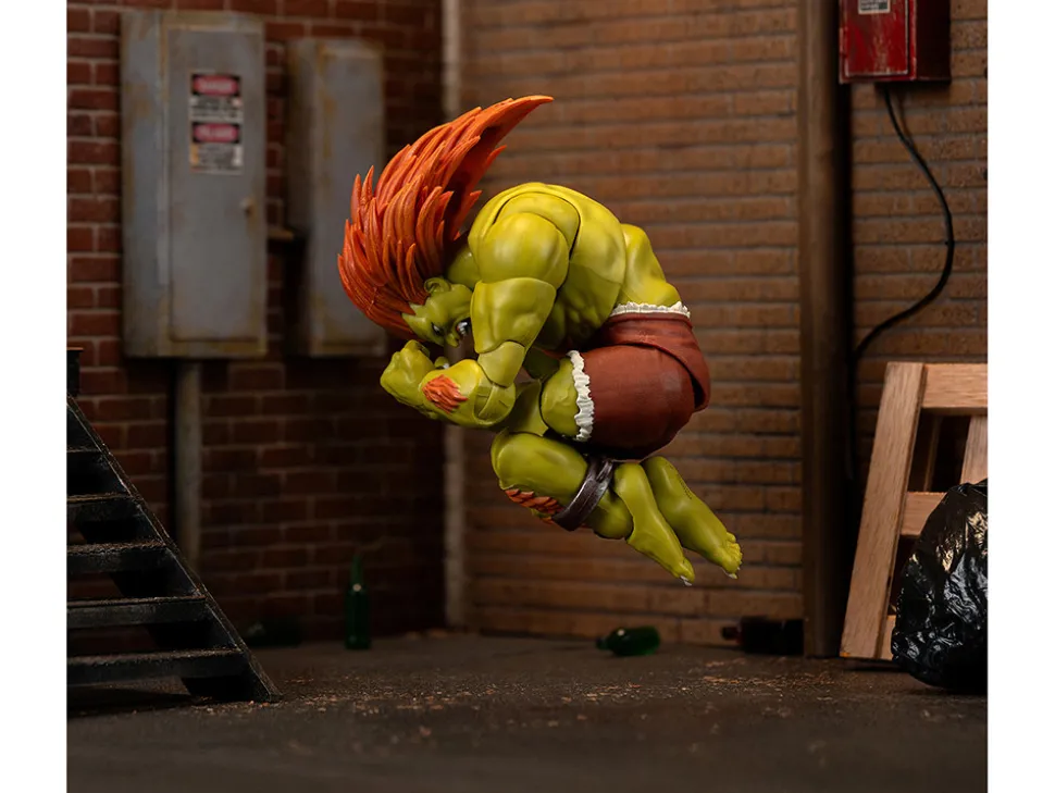 Blanka 7.5" Moveable Figure with Accessories and Alternate Head and Hands "Ultra Street Fighter II: The Final Challengers" (2017) Video Game Model by Jada