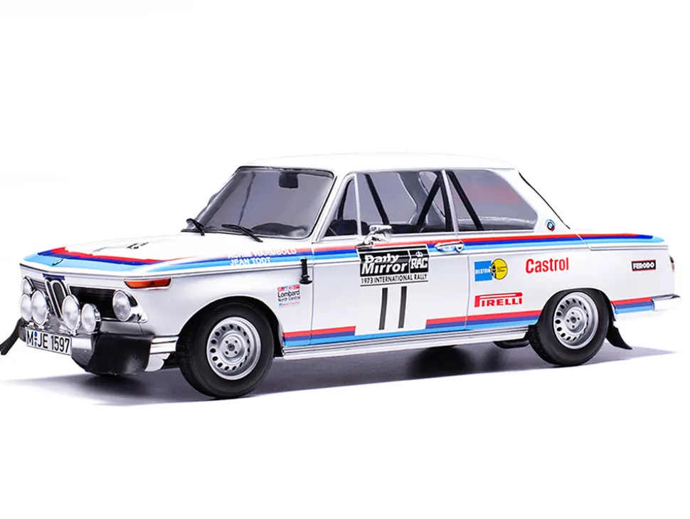 BMW 2002 #11 Achim Warmbold - Jean Todt "RAC Rally" (1973) 1/18 Diecast Model Car by IXO Models